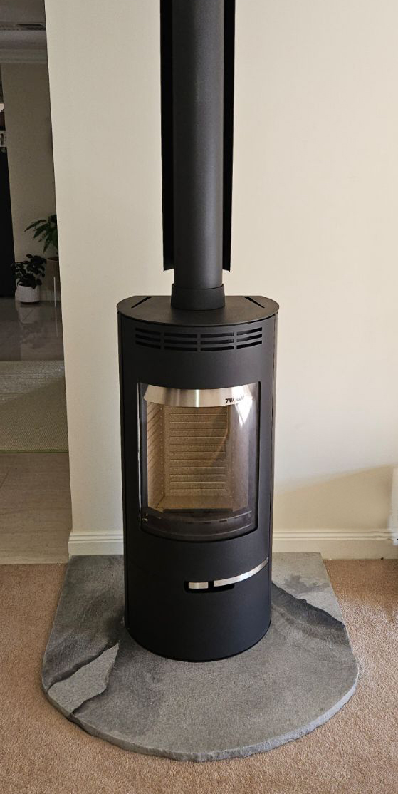 Recycled timber destressed look timber mantle