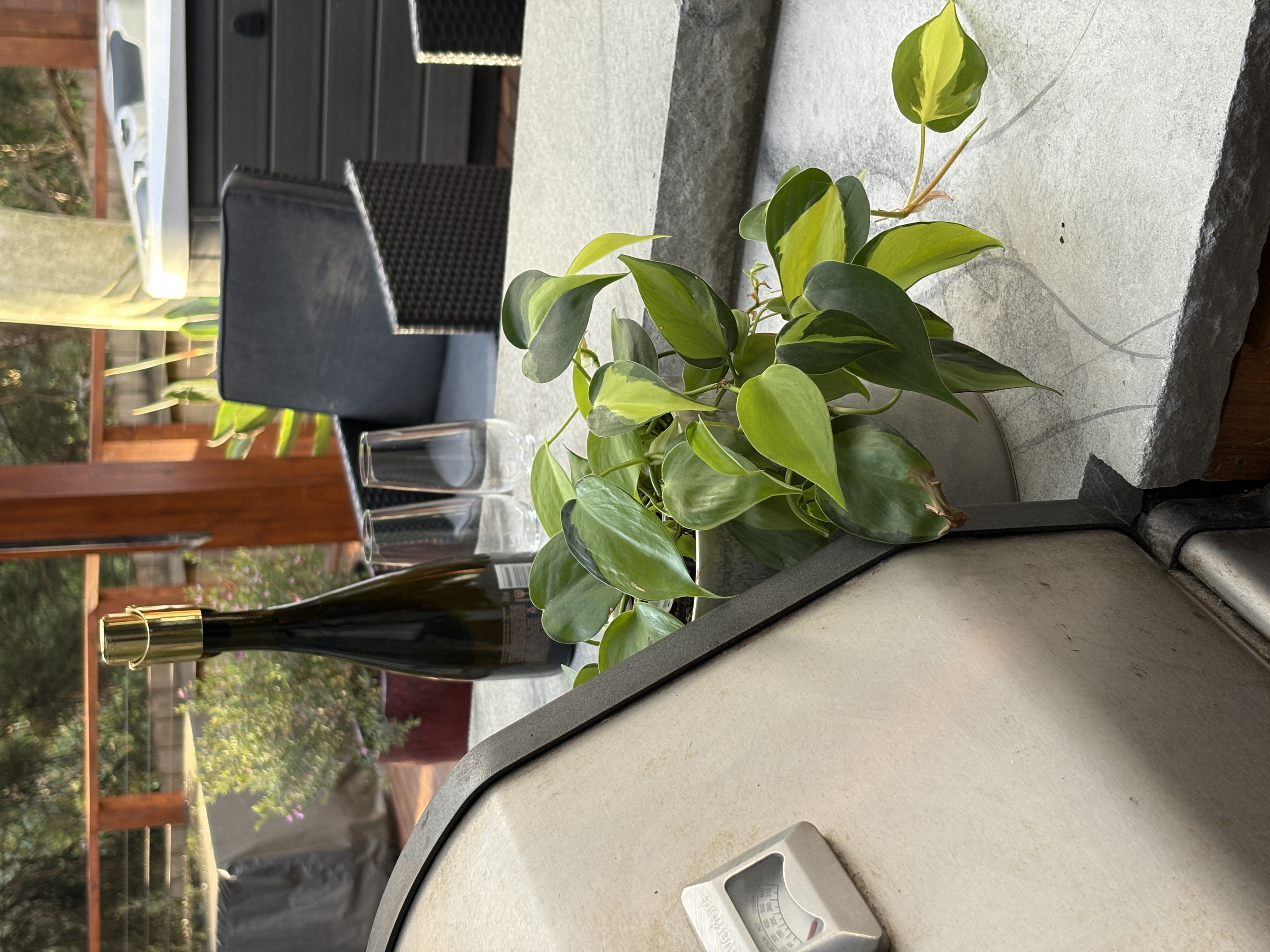 laser engraving recycled timber table